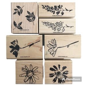 Stampin’ Up! Petal Prints - Rubber Stamps - Full Set of 7